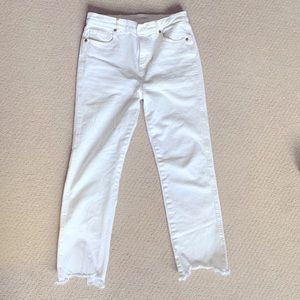 LOFT High Waist Straight Crop Jean 26 Petite